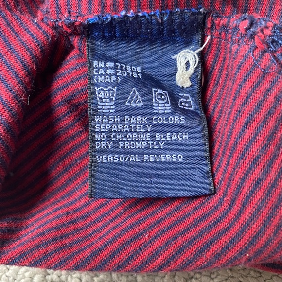 ⛔️Sold⛔️Tommy Hilfiger Men Red Long Sleeve 100% Cotton Casual Polo T Shirt Sz XL - Picture 7 of 9